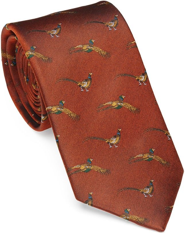 Laksen Pheasant Tie Blood Orange