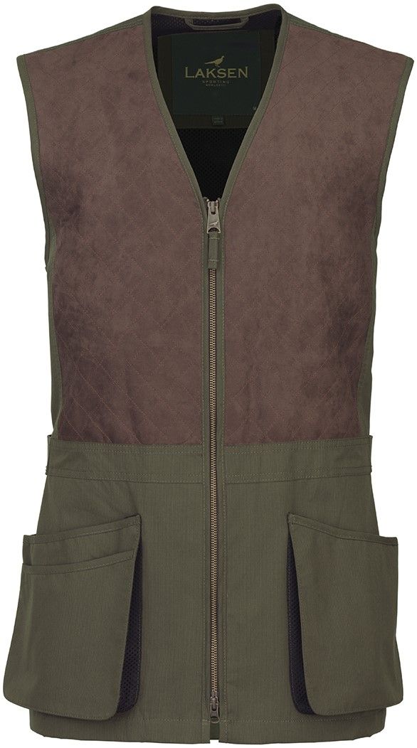 Laksen Marsh Shooting Vest ampumaliivi, ruskea/vihreä