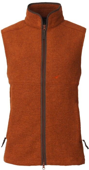 Laksen Isla Vest Fleece Wool Lava