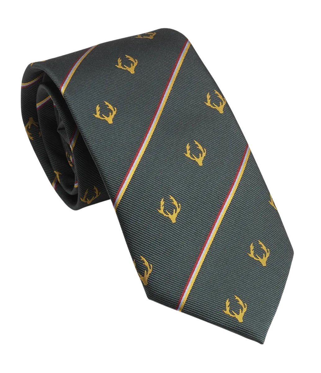 Laksen Regimental Stripe Tie Deer