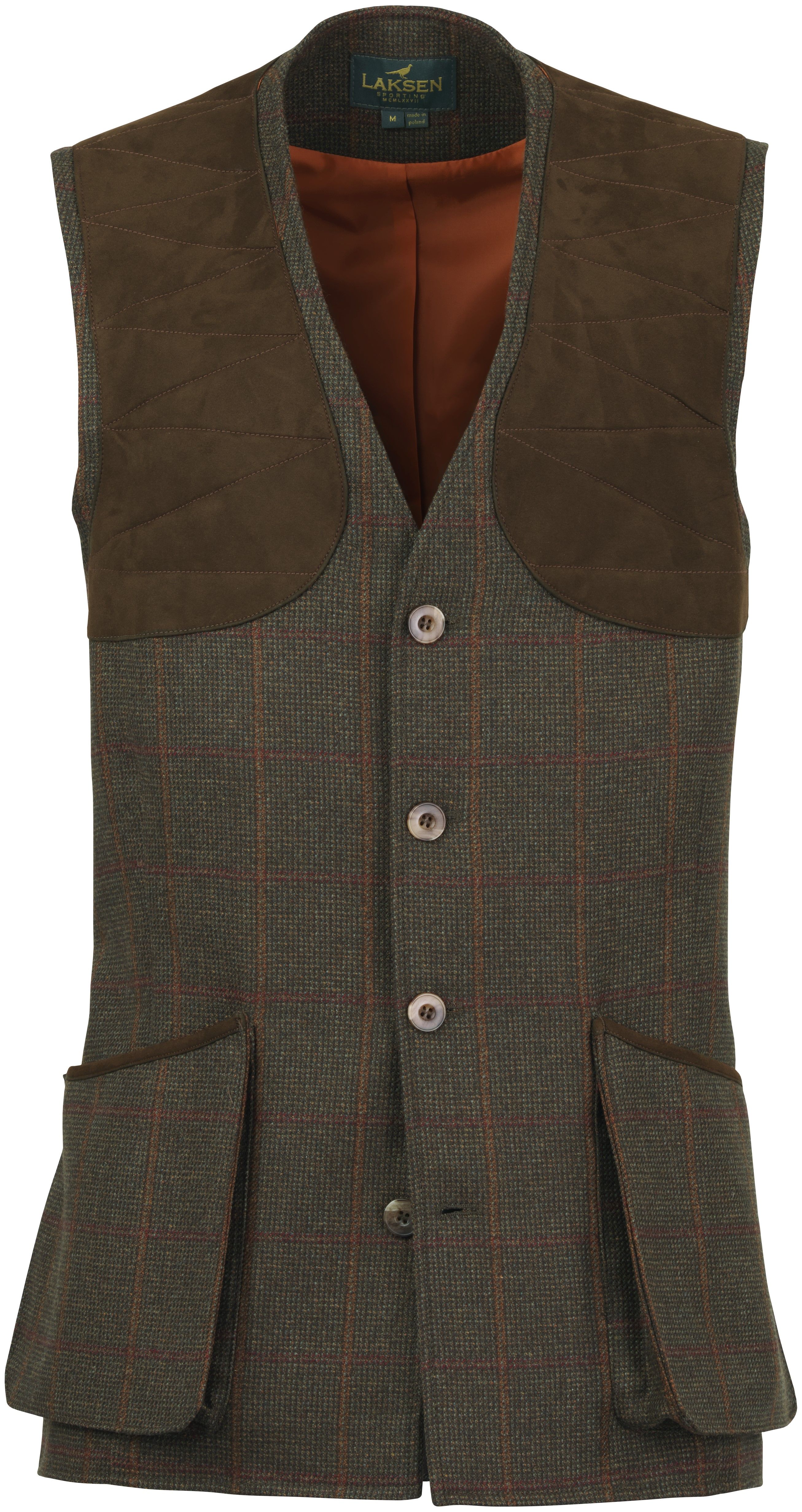 Laksen Hastings Leith Shooting Vest ampumaliivi, ruskea