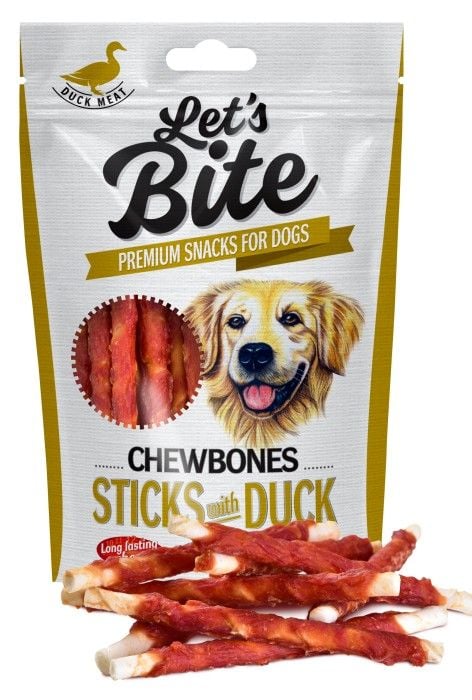 Let's Bite Lets Bite Chewbones Sticks with Duck 300 g