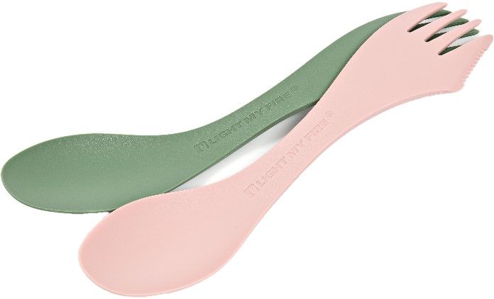 Light My Fire Spork Medium 2-pack Sandy Green / Dusty Pink