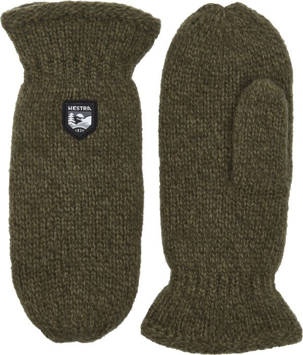 Hestra Basic Wool Mitt Oliv