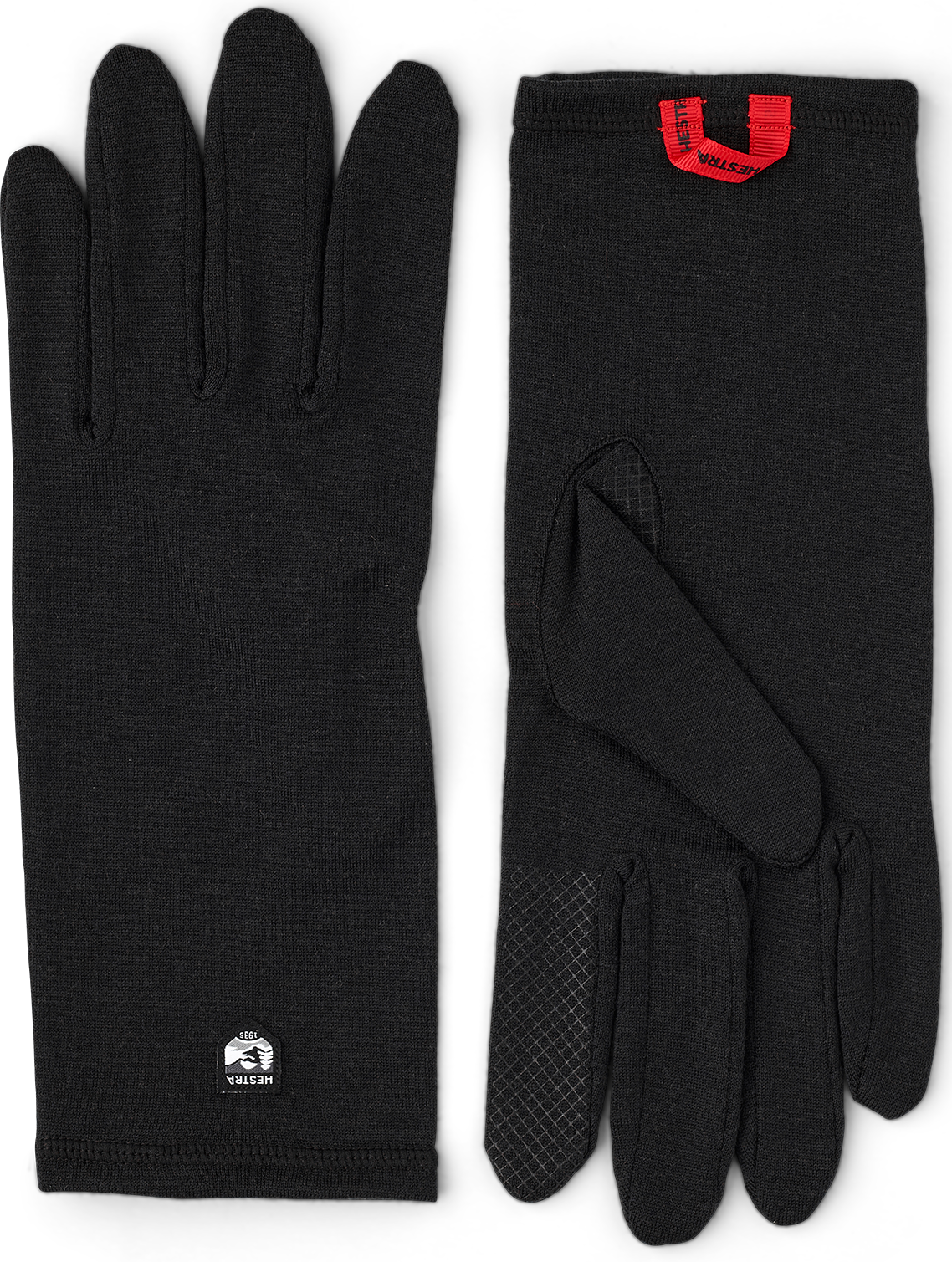 Hestra Merino Wool Liner Long pitkävartiset aluskäsineet, musta