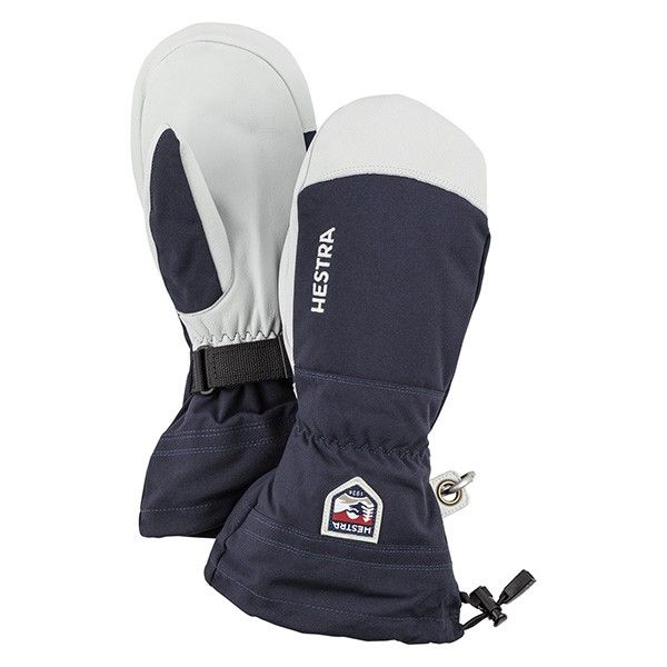 Hestra Army Leather Heli Ski Mitt Navy