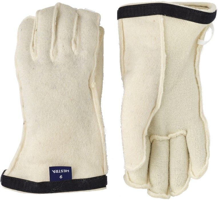 Hestra Heli Ski Wool Liner 5-finger Offwhite