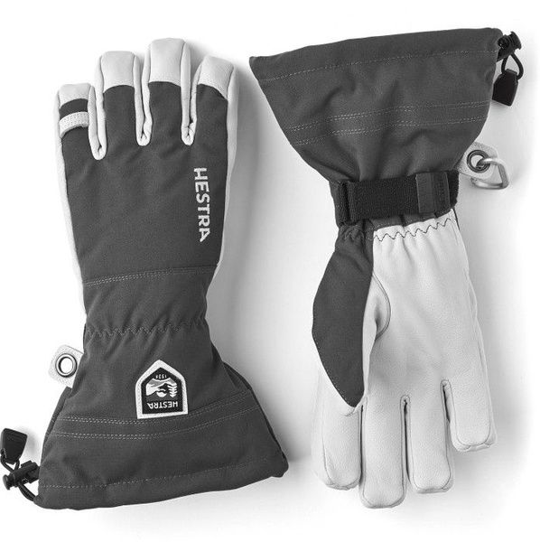 Hestra Army Leather Heli Ski - 5 Finger Gr&aring;