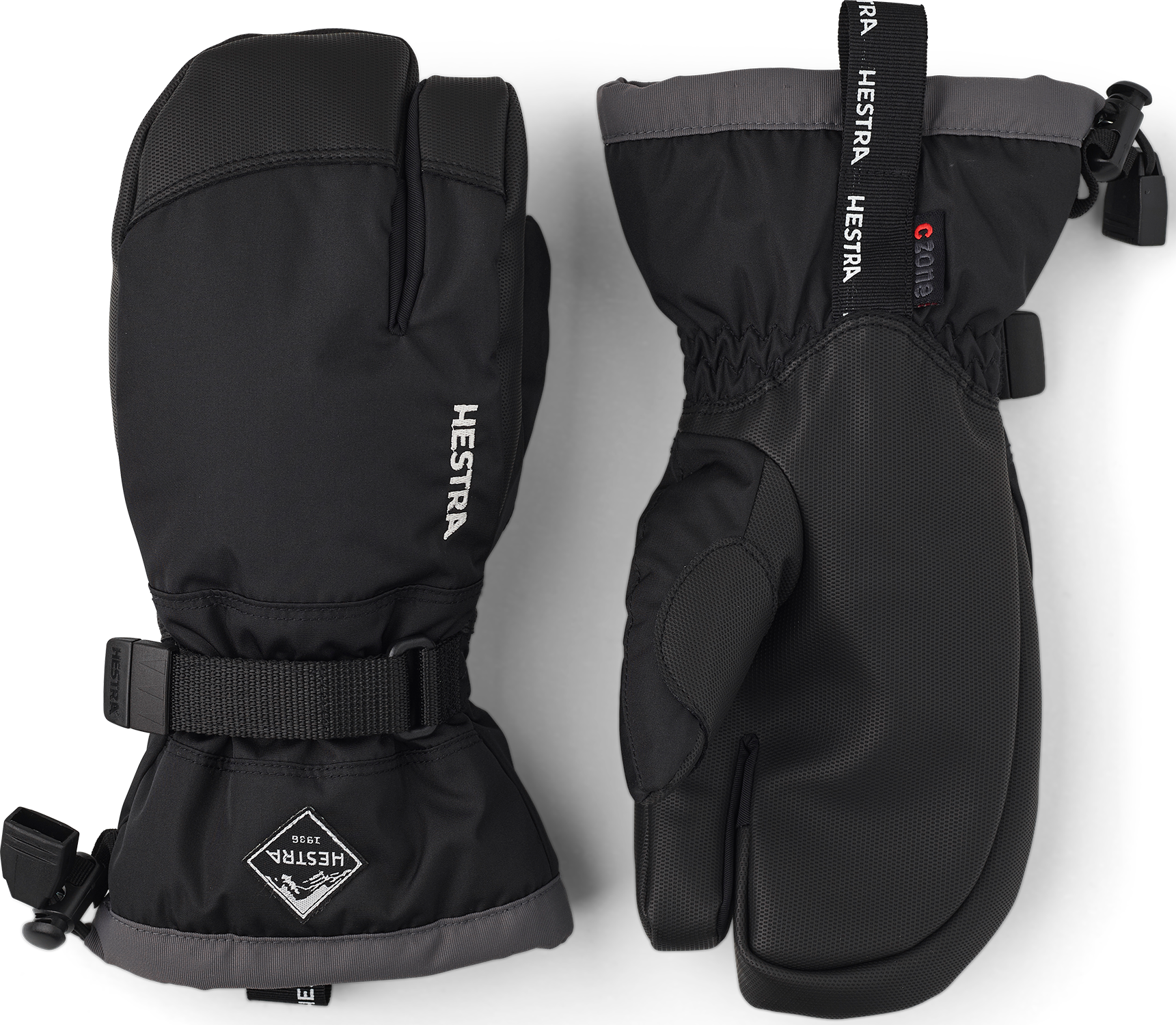 Hestra Gauntlet CZone Junior 3 Finger Svart/Grafit
