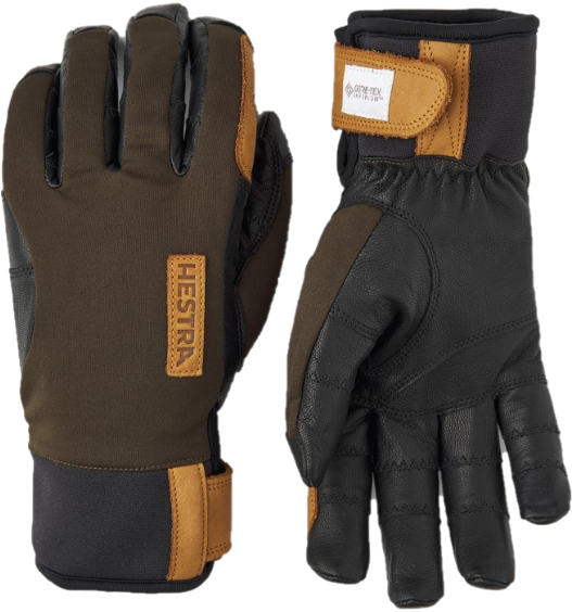 Hestra Ergo Grip Active Wool Terry 5 finger Dark Forest/Black