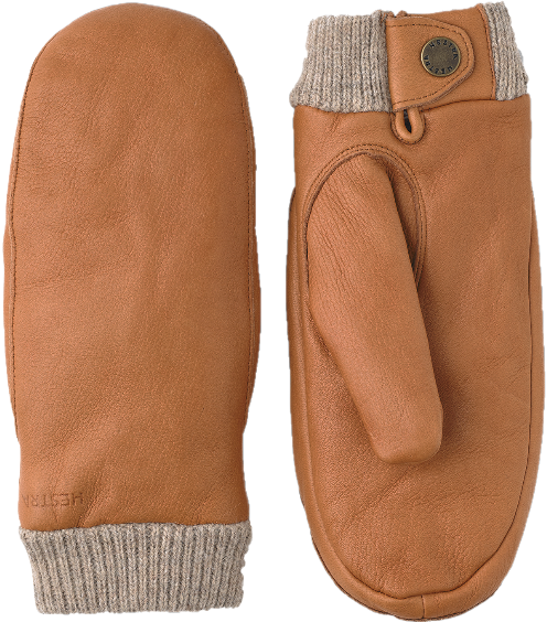 Hestra Idun Mitt hirvennahkaiset kintaat, vaaleanruskea