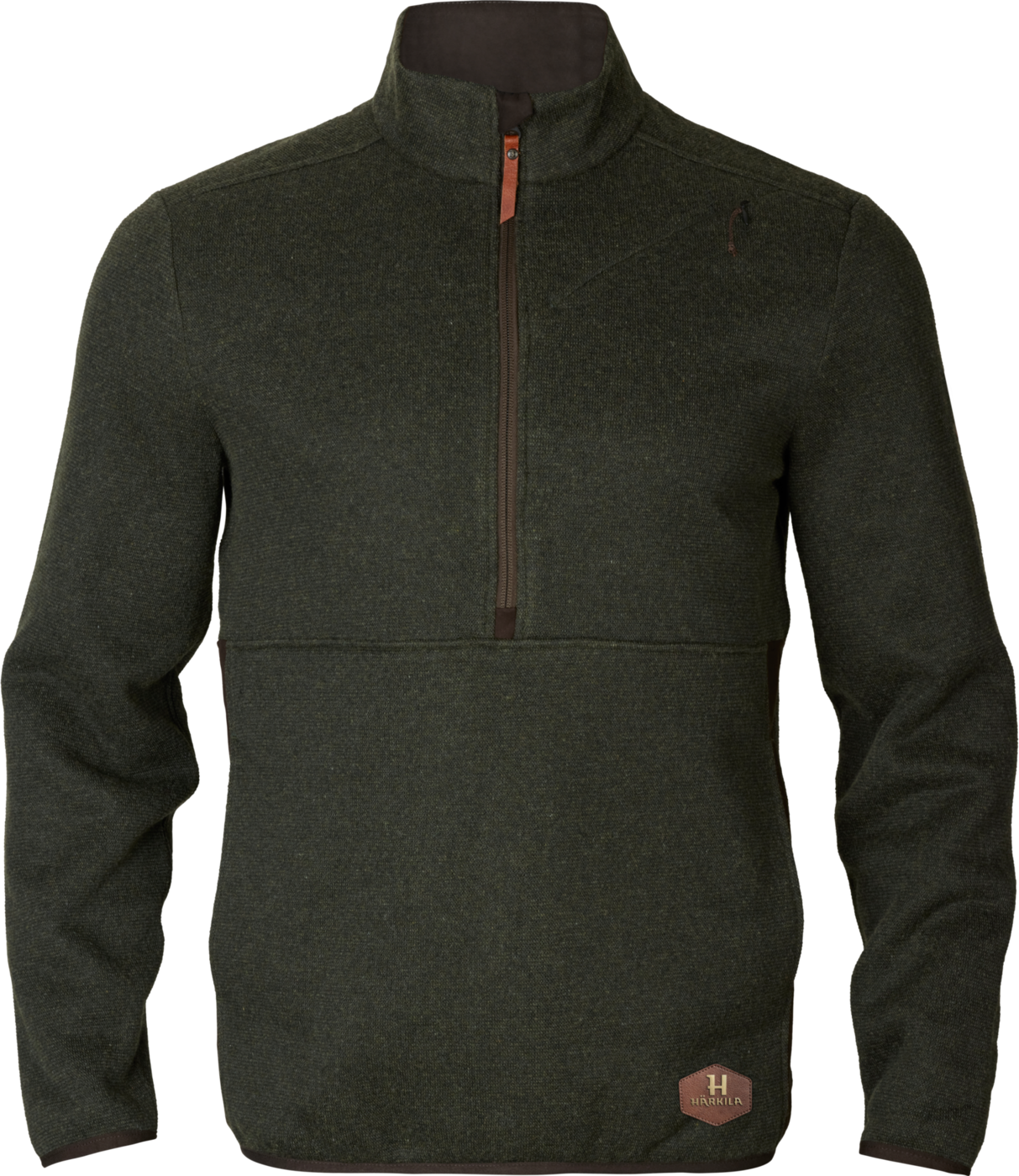 Härkila Metso Half Zip villapaita, tummanvihreä
