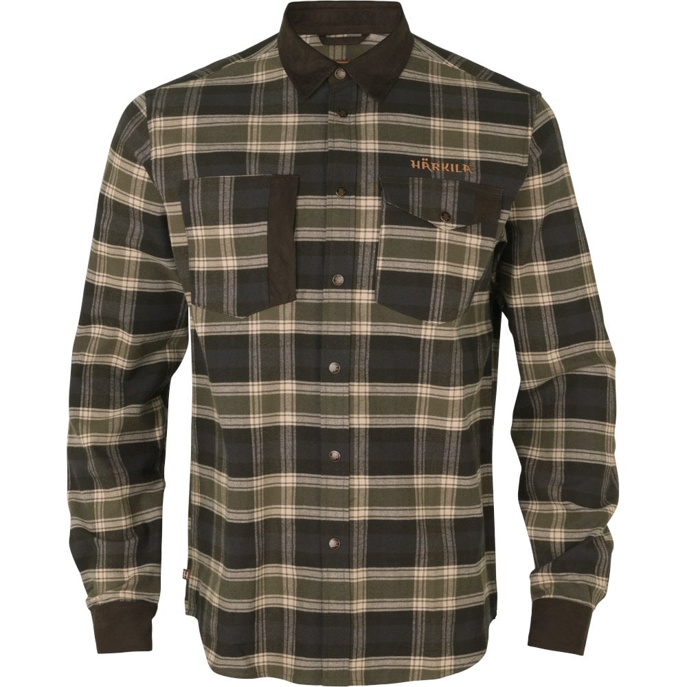 Härkila Aivak L/S Skjorta Autumn Orange Check