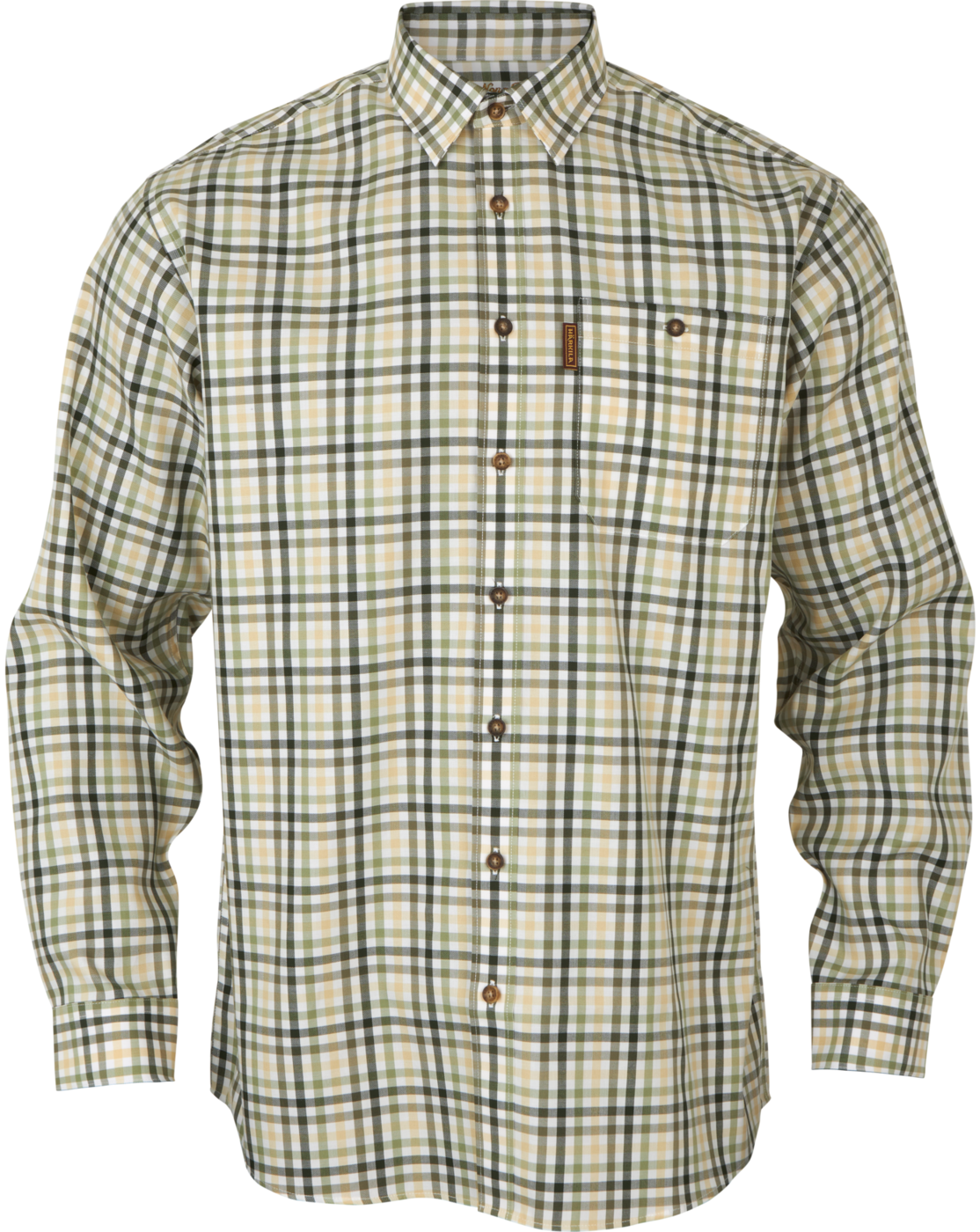 Härkila Milford Shirt kauluspaita, Beech Green Check