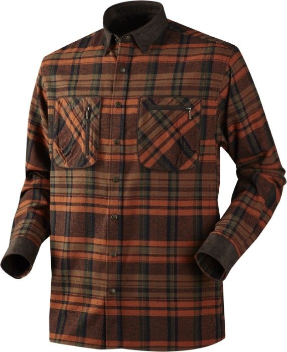 Härkila Pajala Skjorte Burnt/Orange Check