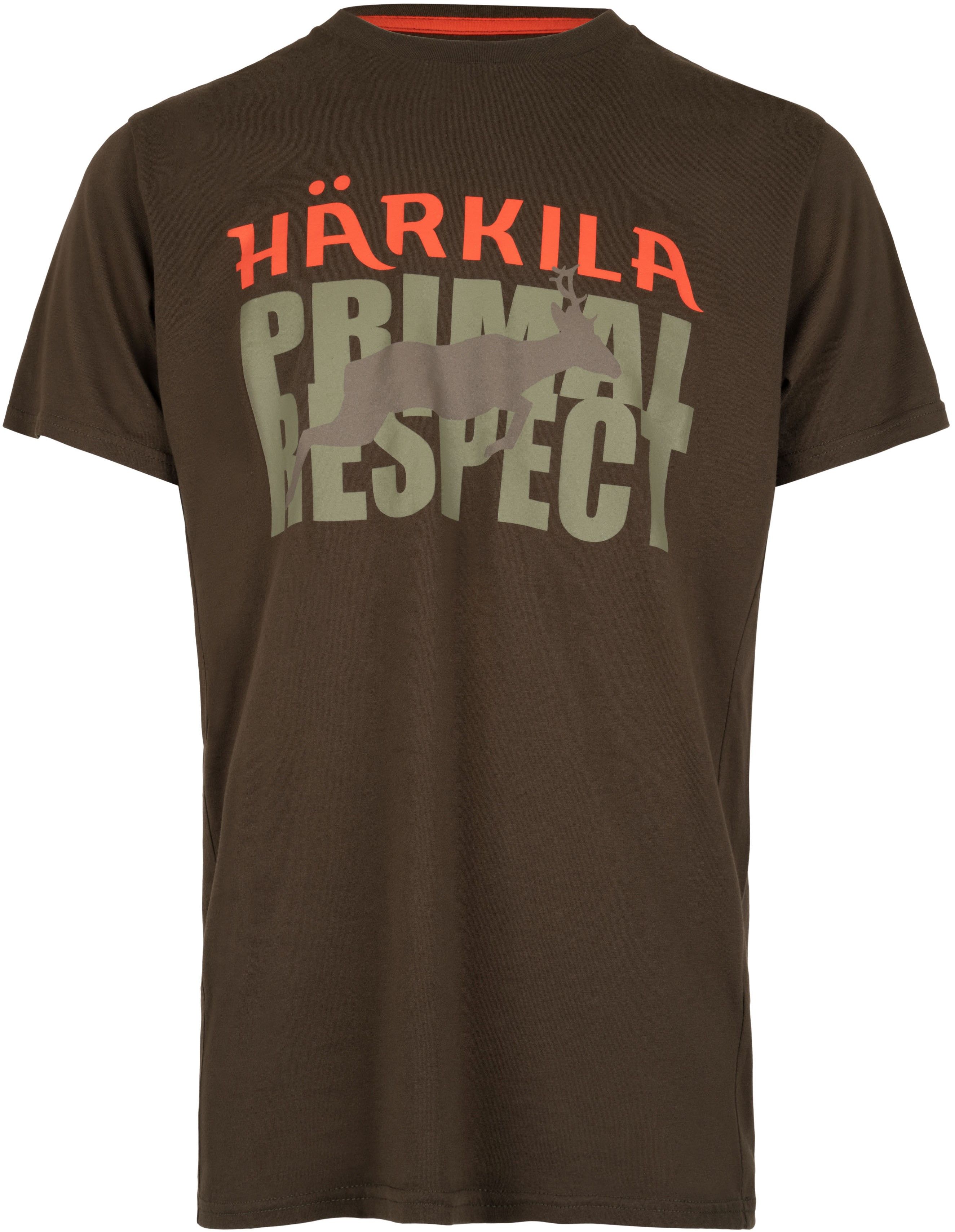 Härkila Respect T-shirt puuvillainen t-paita, ruskeavihreä