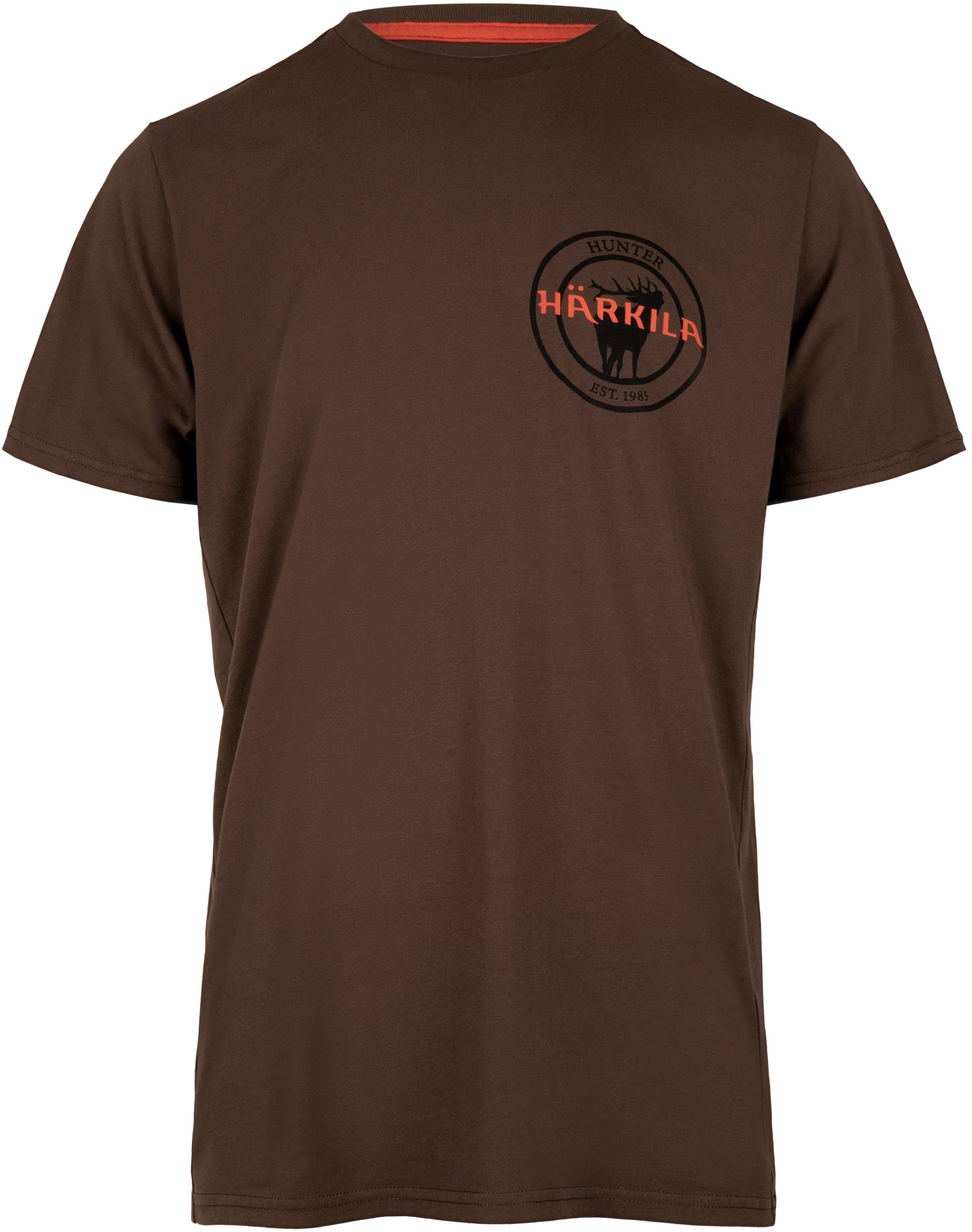 Härkila Stag Badge T-shirt Slate Brown