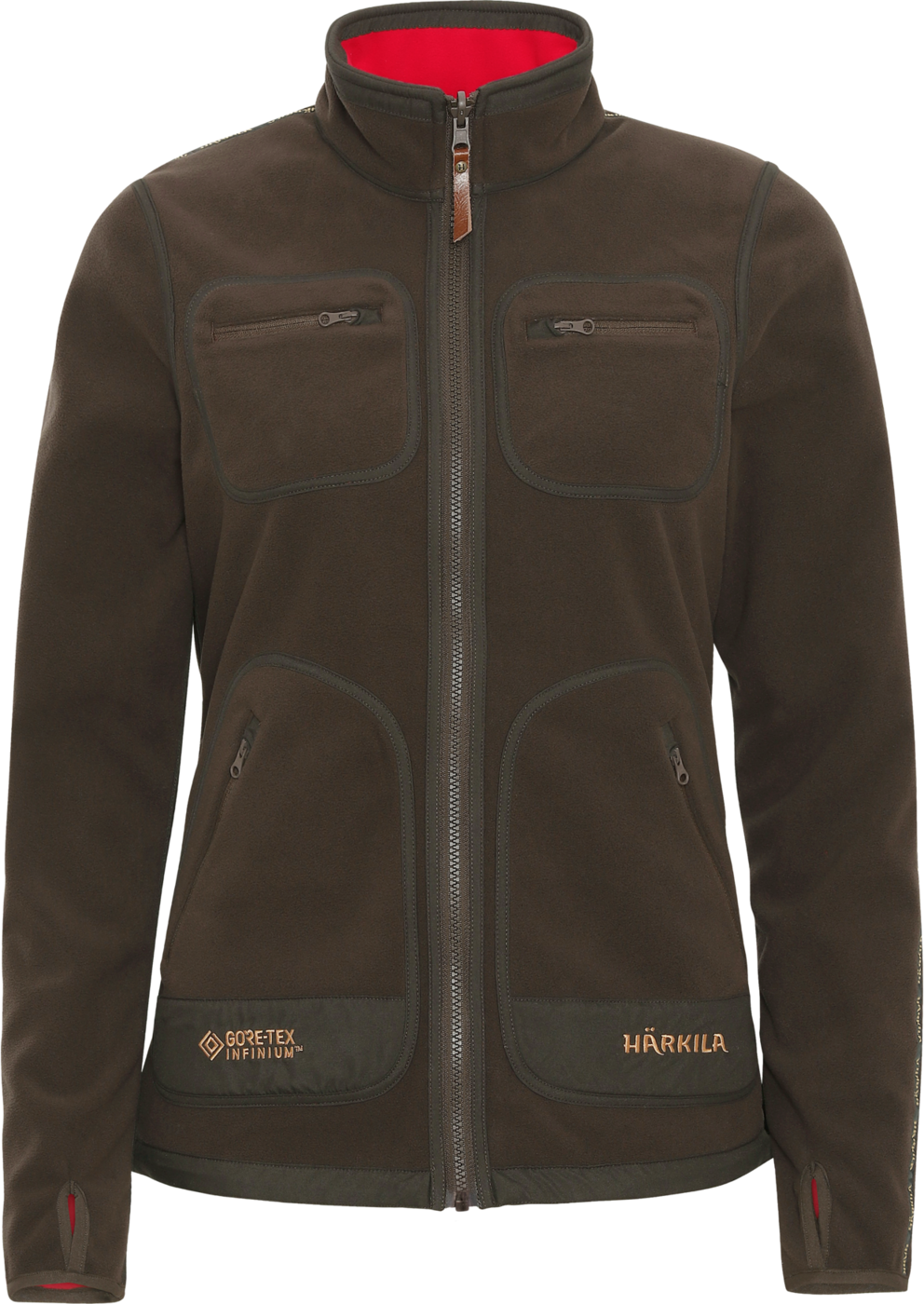 Härkila Kamko Fleece Women Brown/Red