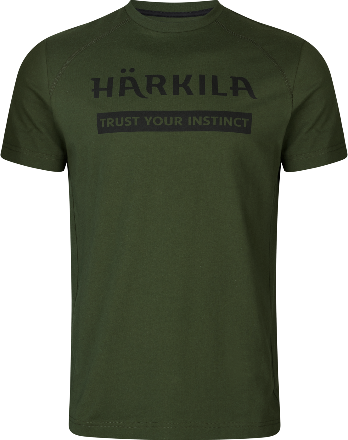 Härkila logo T-shirt puuvillainen t-paita, 2 kpl, tummanvihreä/harmaa