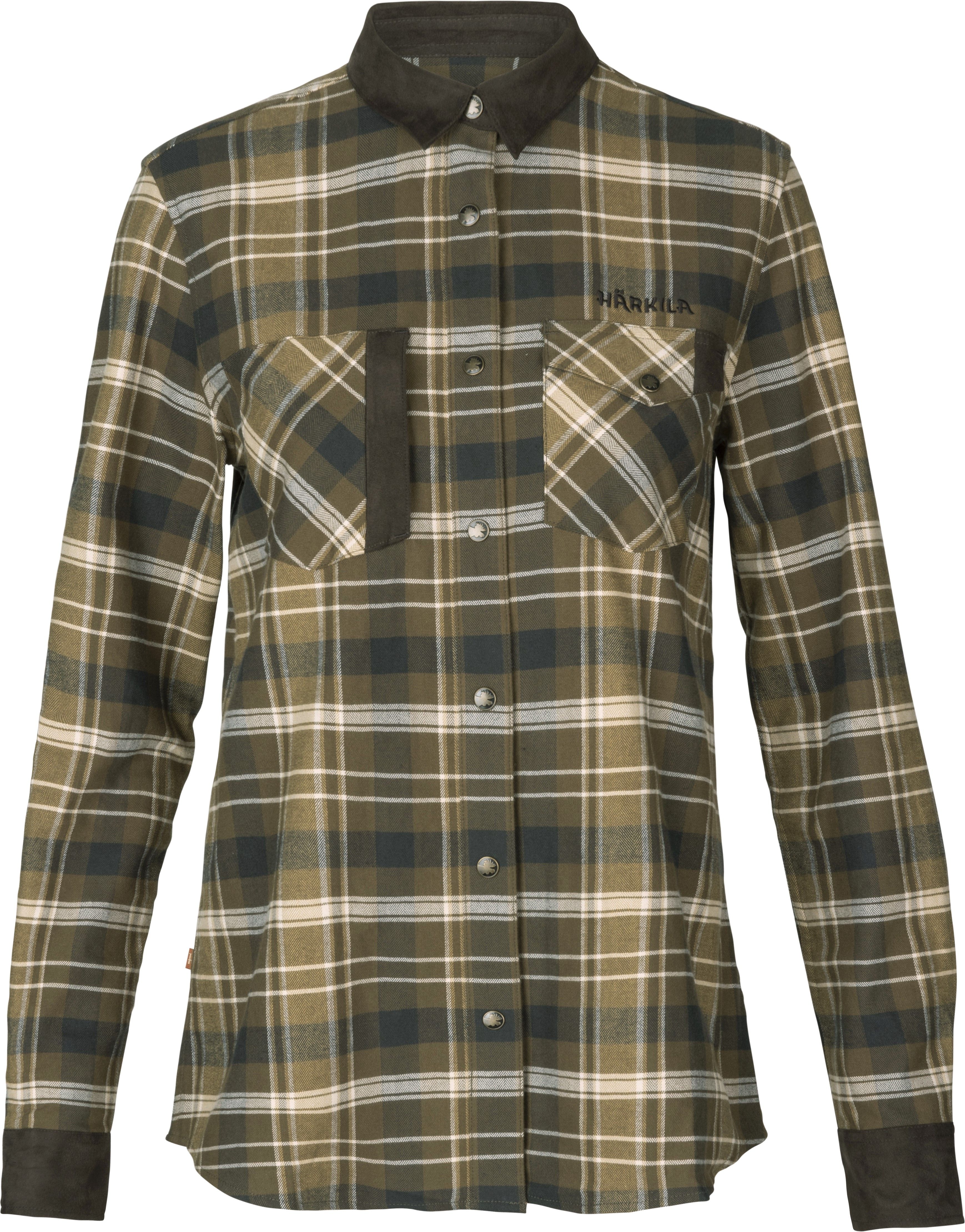 Härkila Aivak L/S Shirt naisten flanellipaita, Antique Bronze