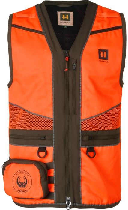 Härkila Wildboar Pro Waistcoat Orange Blaze/ Brown