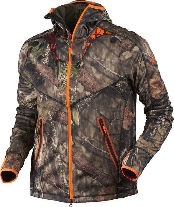Härkila Moose Hunter Fleecejacka MossyOak New Break-Up/Blaze Orange
