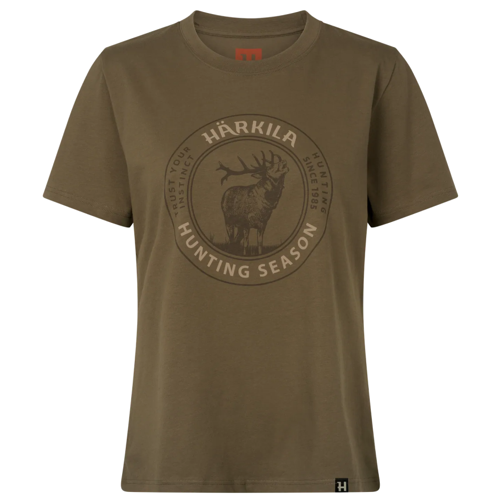 H&auml;rkila Stag Badge S/S T-Shirt Women Beech