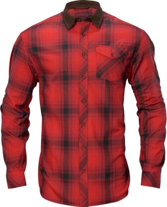 Härkila Men's Driven Hunt Flannel Shirt Red/Black Check
