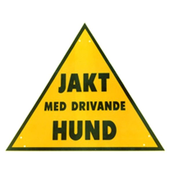 Grey Oak Varseltrekant for jakt med drivende hund