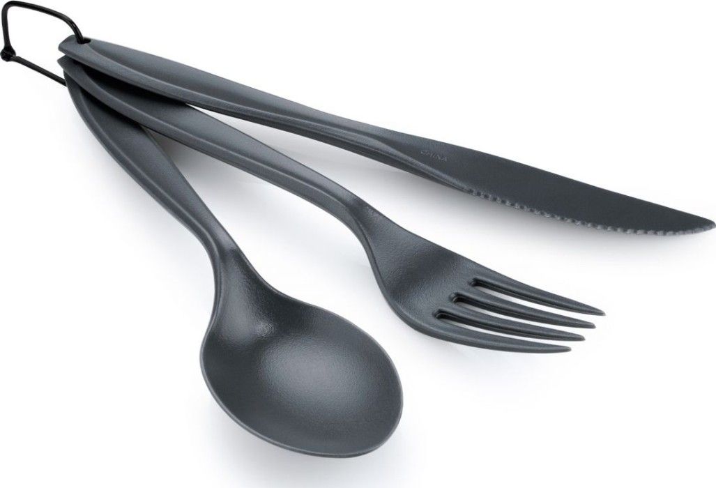 GSI Outdoors 3 Pcs Ring Cutlery Set Grey