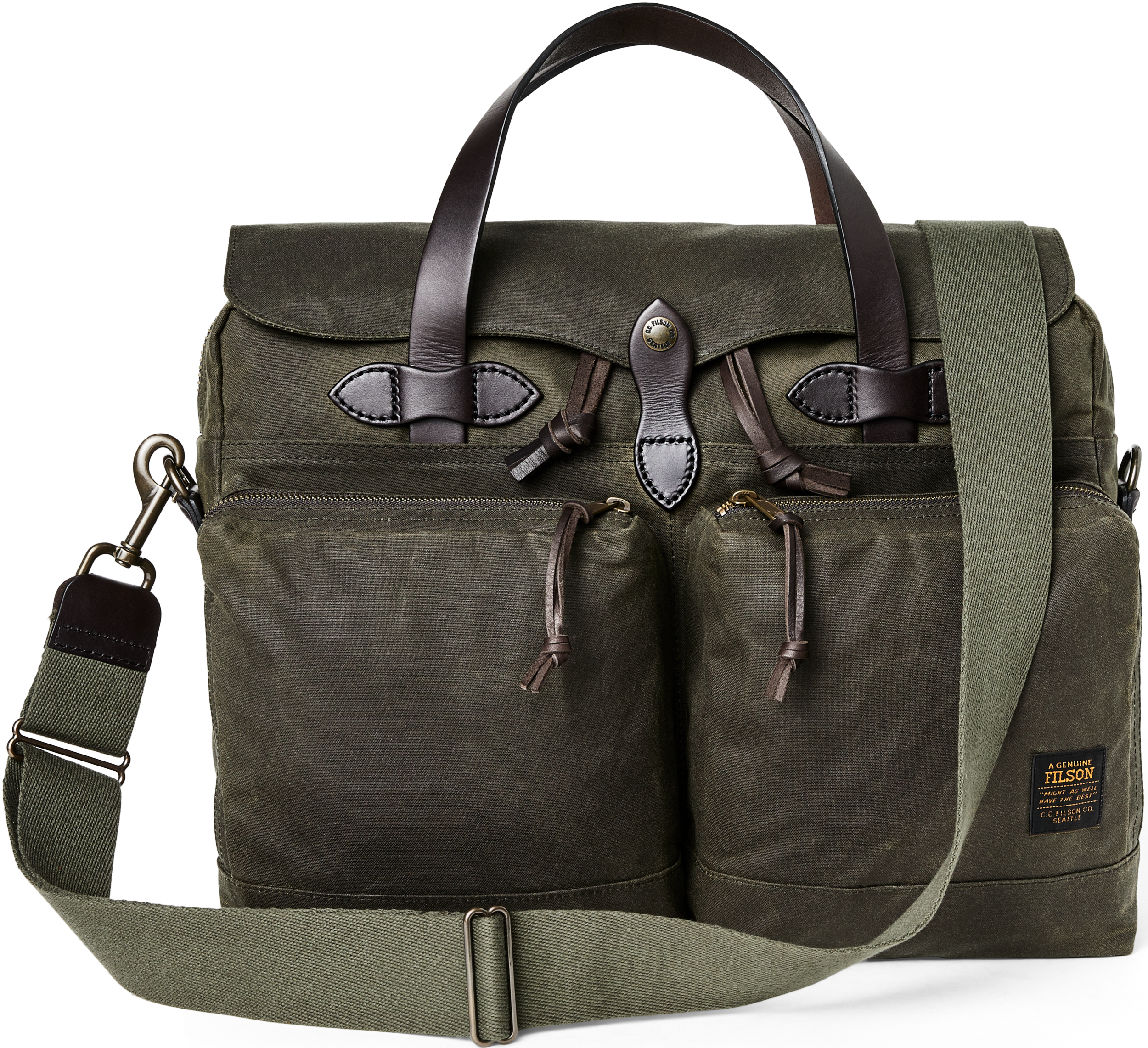 Filson 24 Hour Tin Briefcase laukku, Otter Green