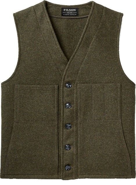 Filson M's Mackinaw Wool Vest Forest Green