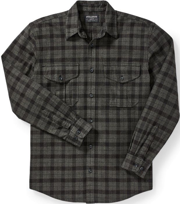 Filson Alaskan Guide Shirt flanellipaita, musta/harmaa