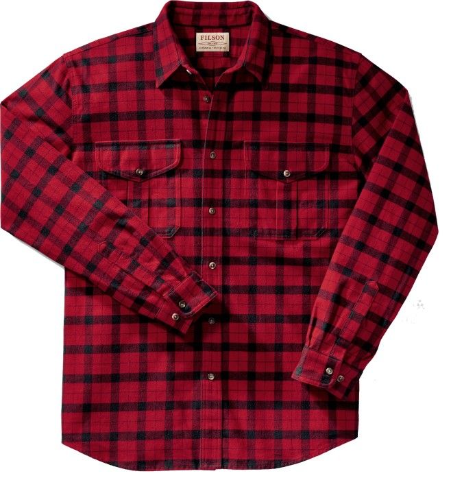 Filson Men"s Alaskan Guide Shirt Red/Black'