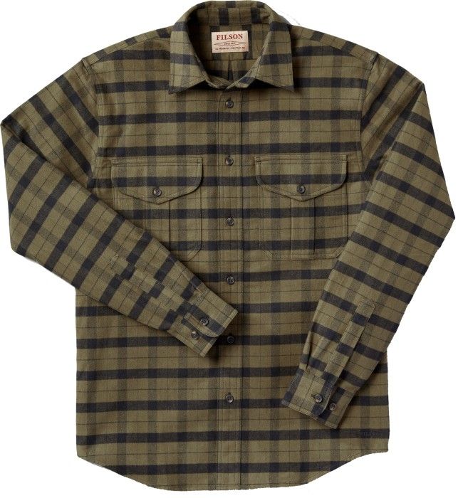 Filson Men"s Alaskan Guide Shirt Otter Green/Black'