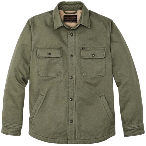 Filson M's Fleece Lined Jacket-Shirt Service Green