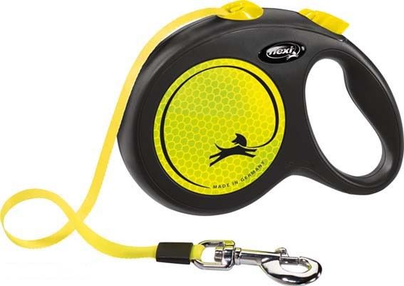 Flexi New NEON Band L 5 m Svart/Neongul