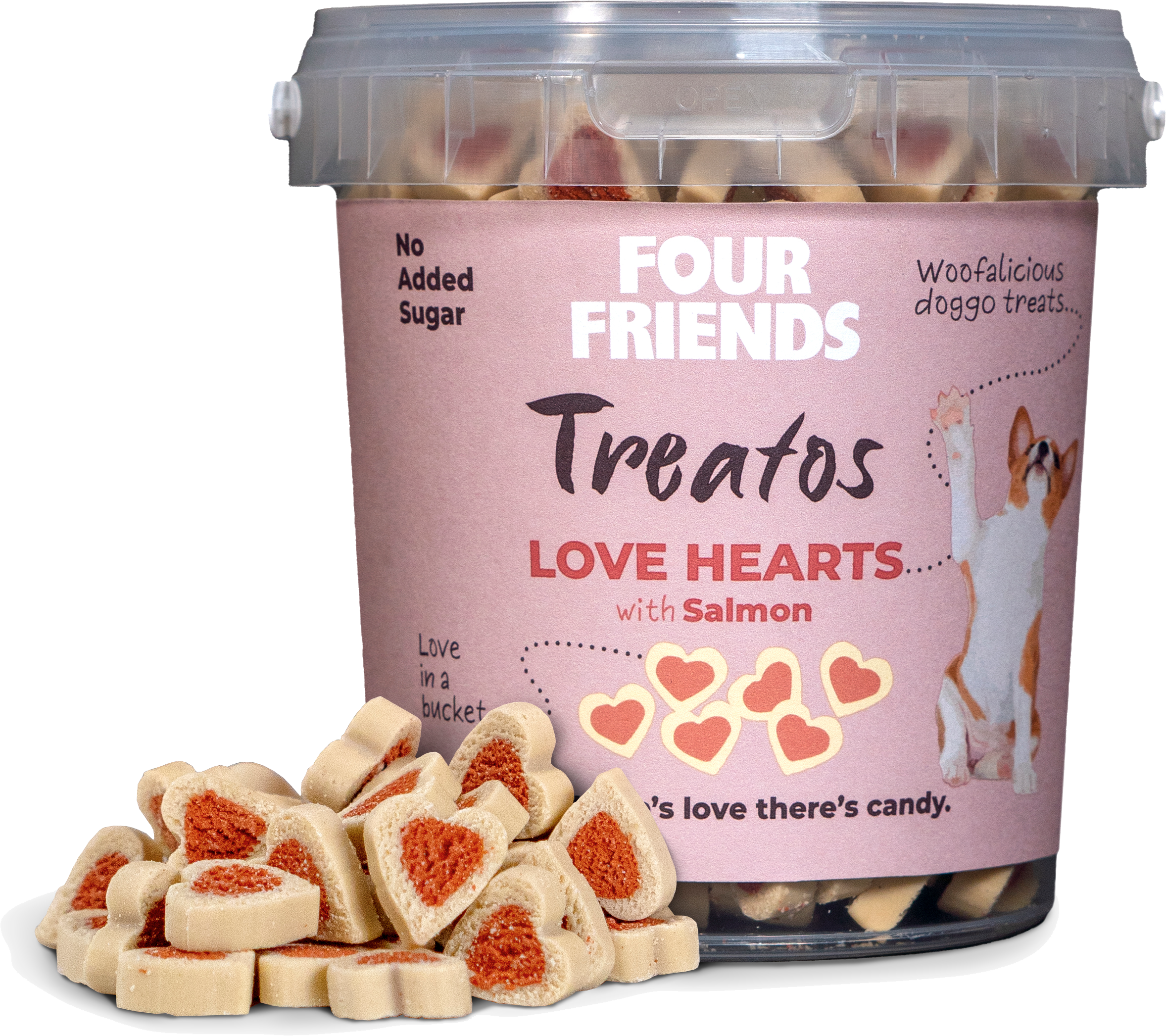Four Friends Treatos Love Hearts 500 g