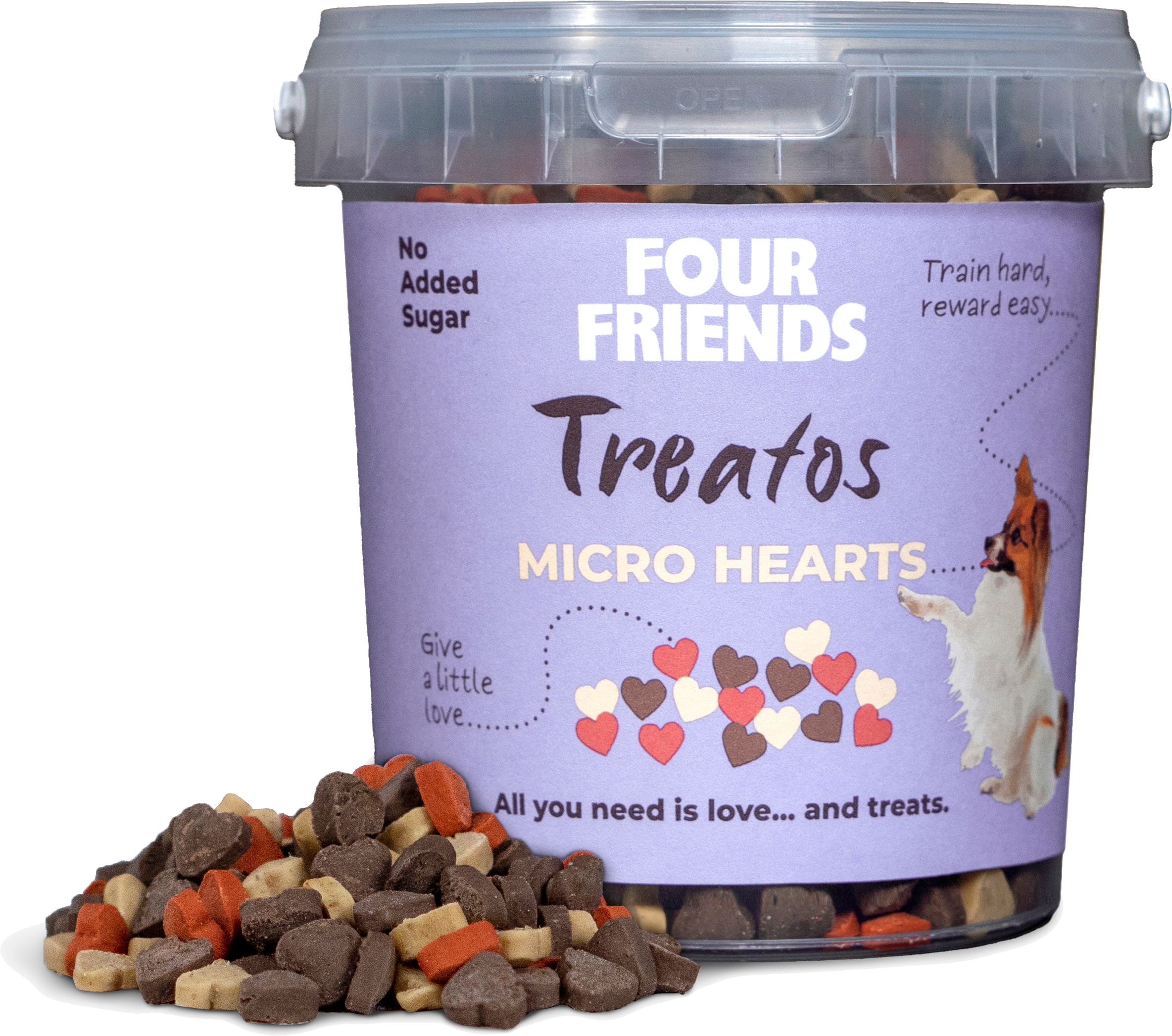 Four Friends Treatos Micro Hearts 500 g