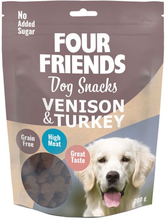 Four Friends Dog Snacks Venison & Turkey 200 g
