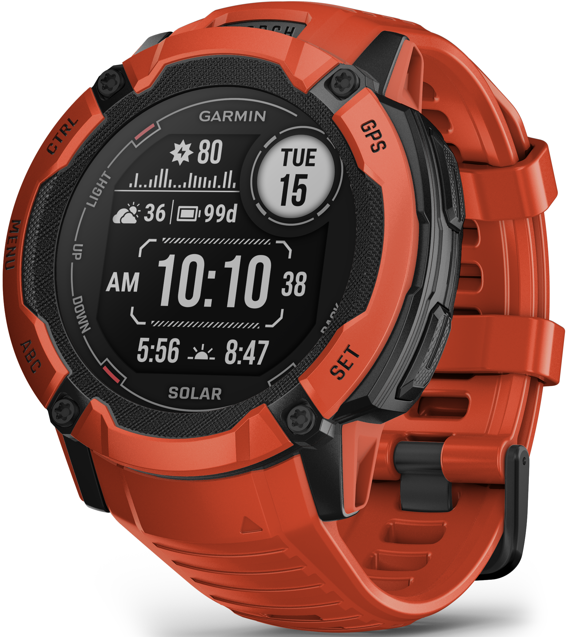Garmin Instinct 2X Solar Flame Red
