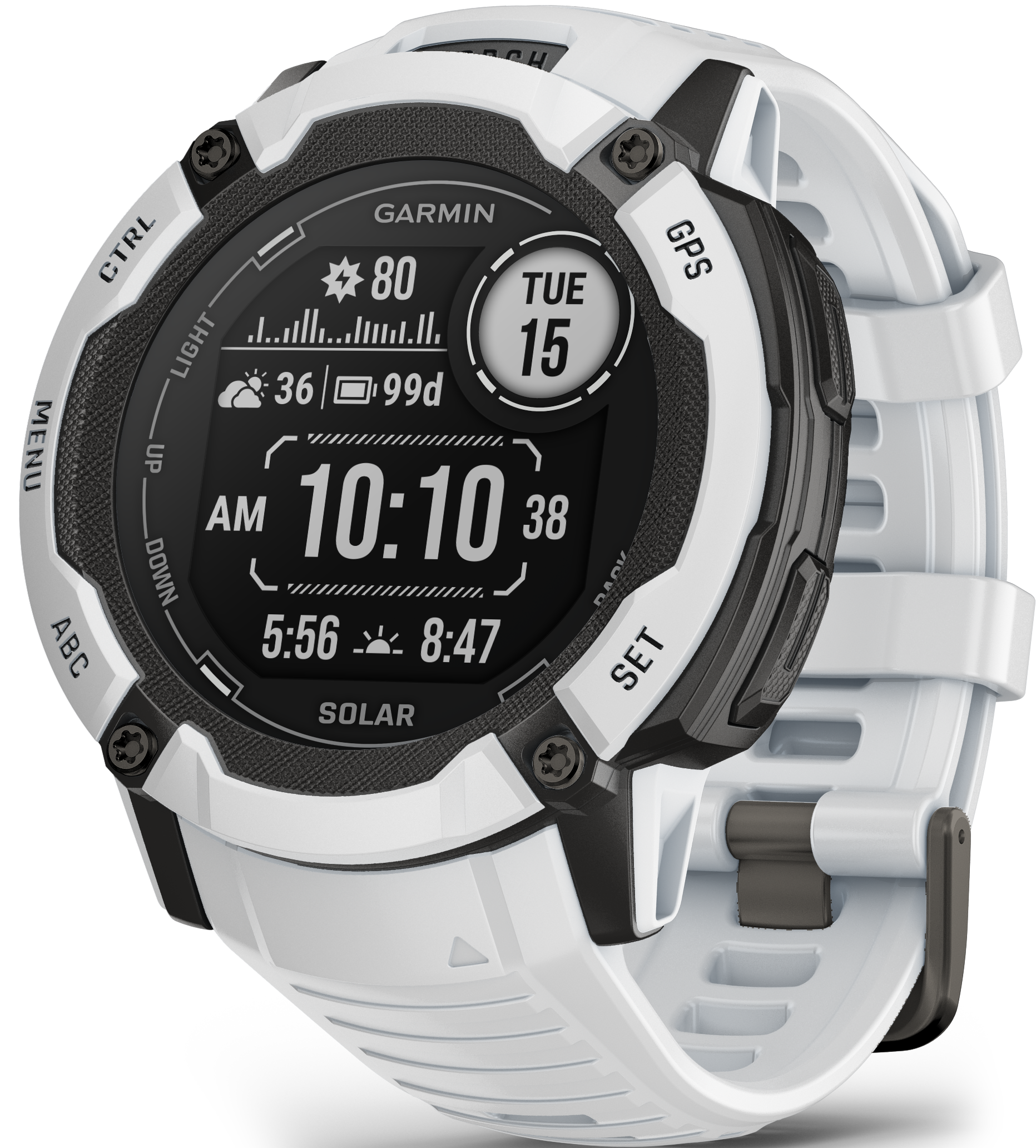 Garmin Instinct 2X Solar Whitestone