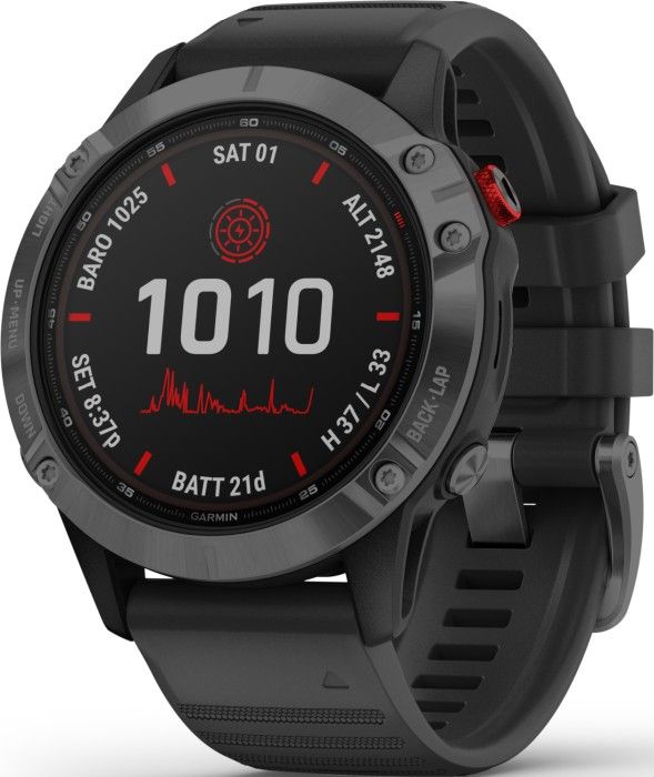 Garmin Fenix 6 Pro Solar Slate Gray with Black Band