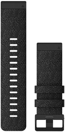 Garmin 6X QuickFit 26mm Watch Band Heathered Black Nylon