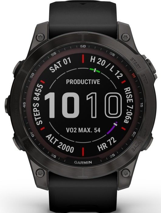 Garmin Fenix 7 Sapphire Solar Carbon Gray Titanium
