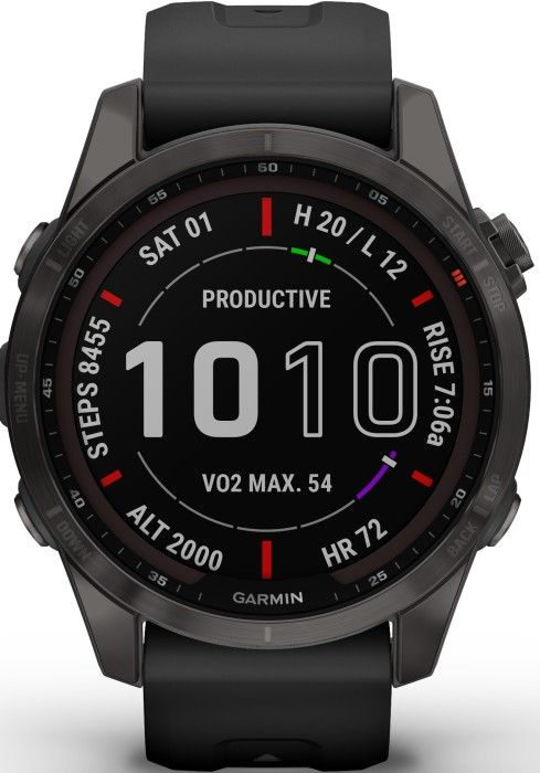 Garmin Fenix 7S Sapphire Solar Carbon Gray Titanium
