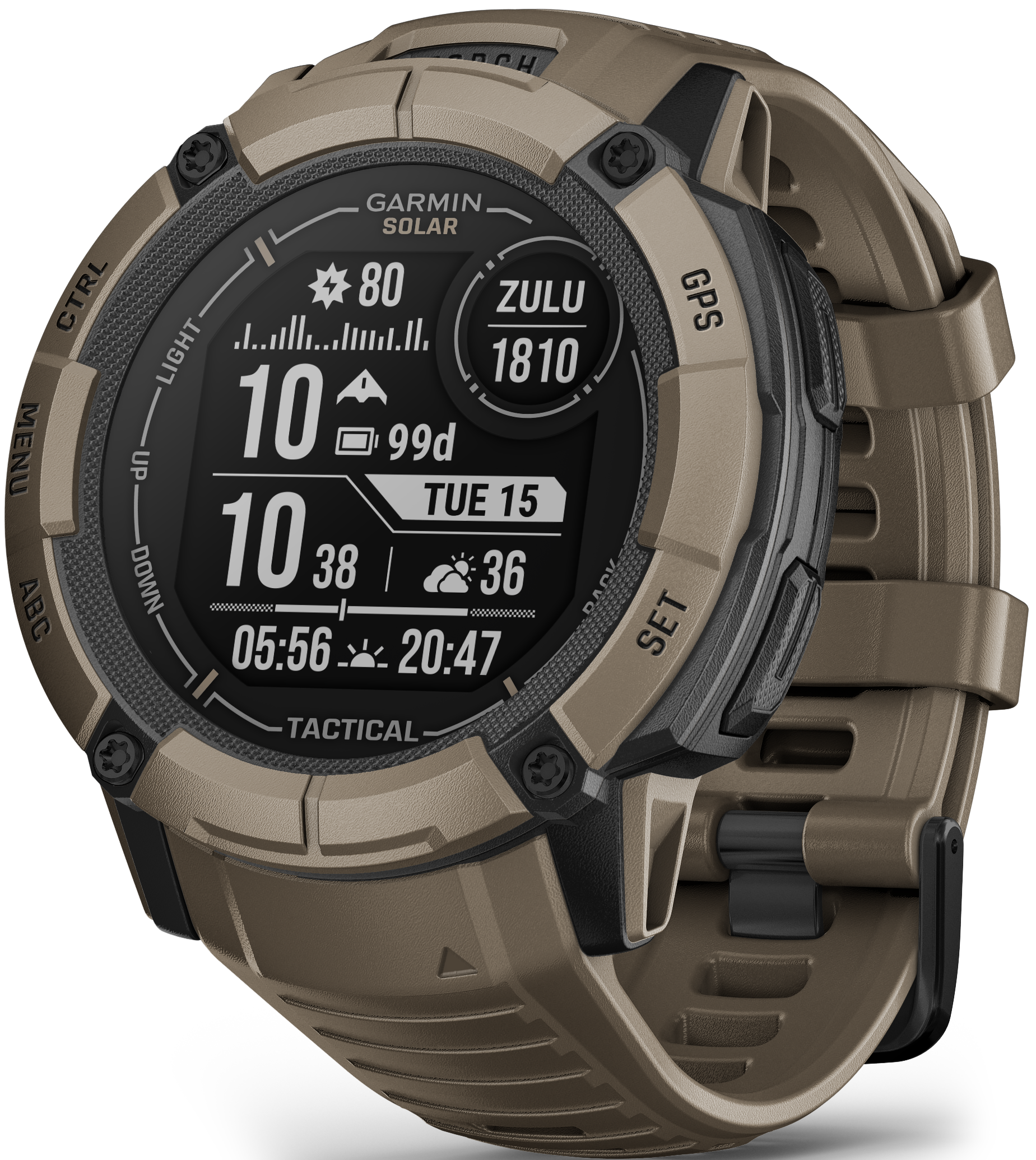 Garmin Instinct 2X Solar Tactical Edition Coyote Tan