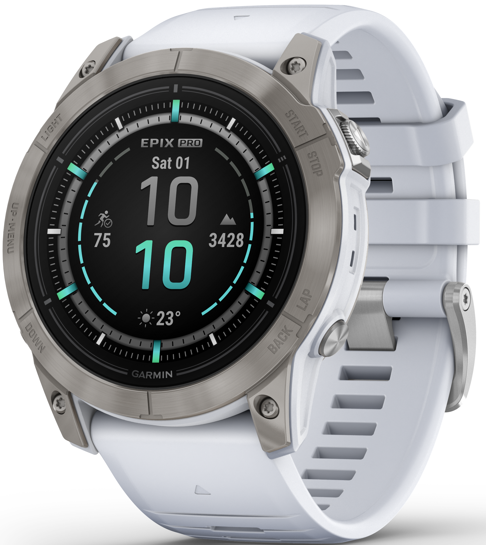 Garmin EPIX PRO (G2) 51mm Sapphire Titanium with Whitestone Band