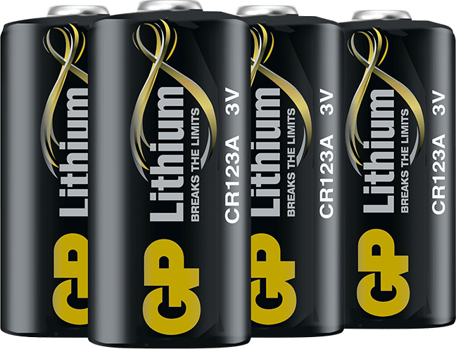 GP Batteries GP Lithiumbatteri CR 123A, 4-pack