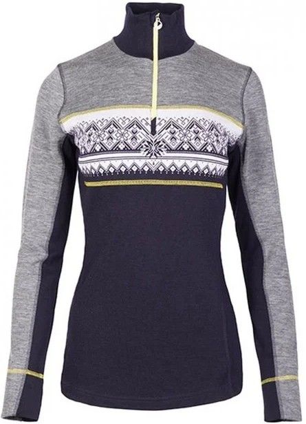 Dale Of Norway W's Rondane Fem Sweater Smoke/Navy/Yellow